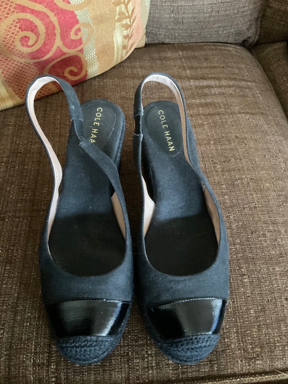 Cole Haan Cloudfeel Espadrille Wedge Slingback
